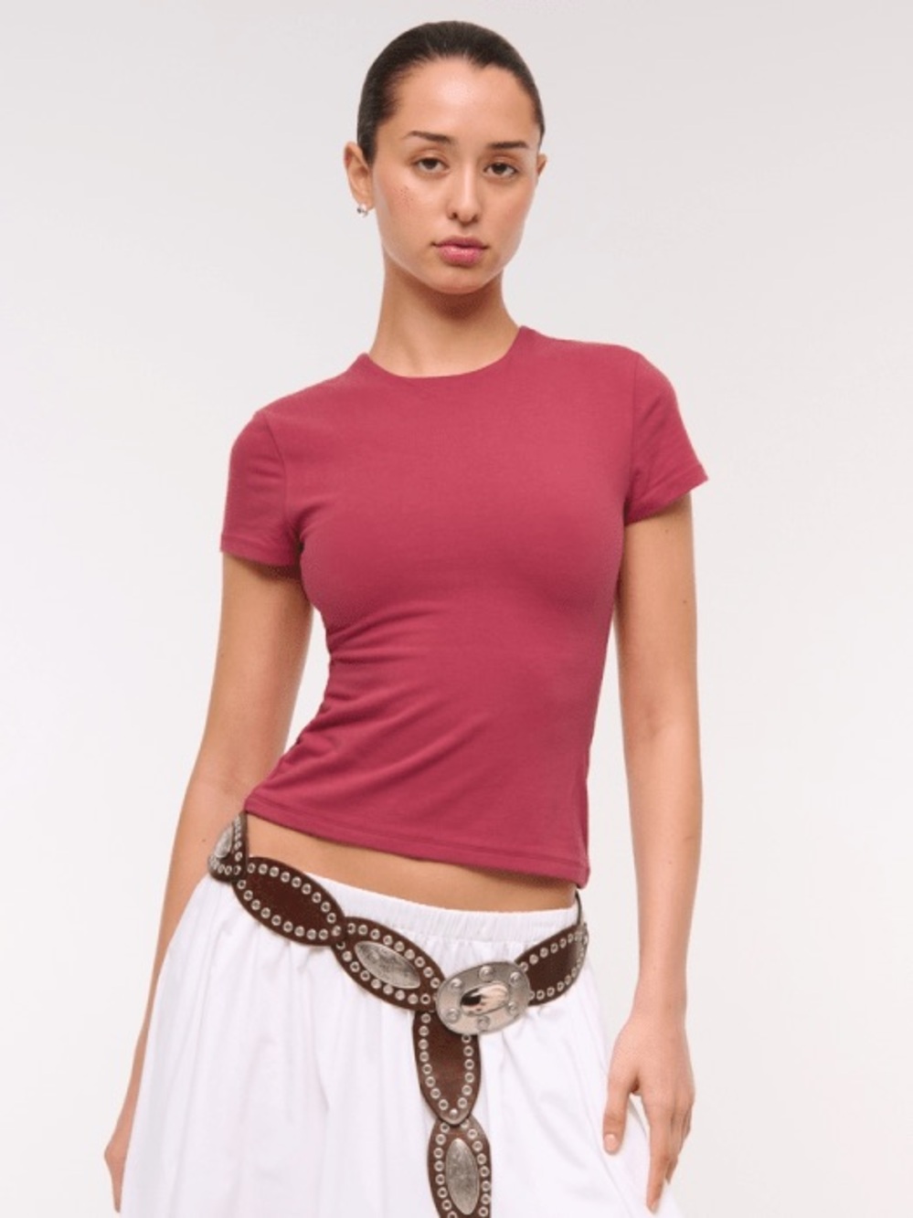 abercrombie double-lined baby tee